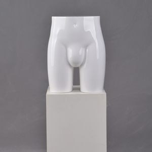 Yaşam boyutu beyaz parlak fiberglas gerçekçi erkek seksi torso alt ekran popo erkek erkek iç çamaşırı manken - Product Image 5