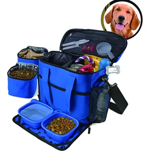 Desain baru penjualan laris tas travel hewan peliharaan pembawa makanan anjing multifungsi