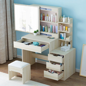 Juego de vanidad Estilo nórdico Simple <span class=keywords><strong>tocador</strong></span> dormitorio de maquillaje de moda mesa con espejo - Product Image 1