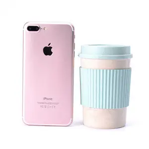 Nature Custom Color 350 ML Wheat Straw Cup、Plastic Cup With Straw