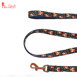 Impresión de perro <span class=keywords><strong>Collar</strong></span> y correa ajustable básicos collares para perros con anillo de Metal D para pequeño/mediano/Tallas grandes - Product Image 6