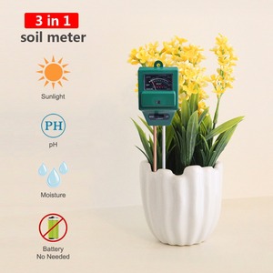 Hot venda por atacado 3in1 Flores de medidores de ph Do Solo/medidor de Umidade/Medidor de Luz - Product Image 3