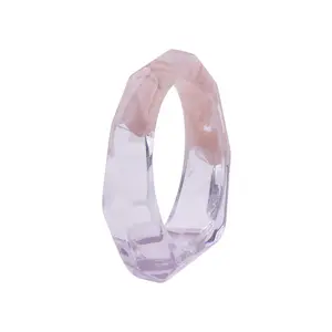 Bracelet fantaisie en résine lucite acrylique transparent, bijoux pour femmes, transparents, deux tons, acétate coloré, offre spéciale, collection