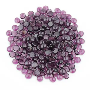 Clair Violet Brillant Perles de Verre