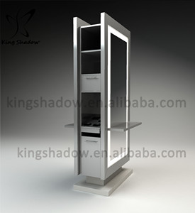 Équipement de salon de coiffure, mobilier de coiffure, stations de barbier, miroir de coiffage, station de miroir de salon avec lumière LED, gain de place - Product Image 3