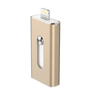 Thiết kế mới OTG external usb drives trượt kim loại bộ nhớ flash cho iphone