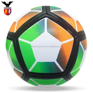 Supplier Sports Products China PVC Football Size 5 Black Yellow Bag Green Red White Blue Shiny Ball