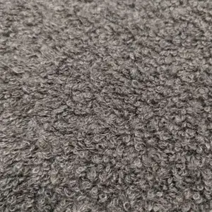 Pabrik kain tekstil produsen terbaik penjualan Looped Pile bulu domba wol poliester dicampur kain rajut untuk setelan mantel celana