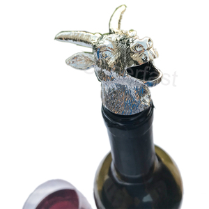 Xách Tay Có Kích Thước Rượu <span class=keywords><strong>Pourer</strong></span> Đổ Vòi Thép Không Gỉ Kim Loại Dê Đầu Động Vật Có Hình Dạng Rượu Vang Đỏ Dầu <span class=keywords><strong>Pourer</strong></span> Dê - Product Image 1