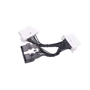 1 bis 2 Kabel OBD 2 J1962 Y Kabel Buchse 16-poliger Splitter Auto Car Connector - Product Image 6