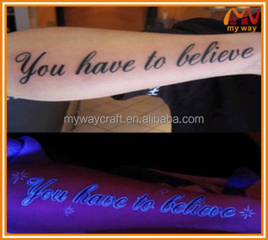 Nicht- toxische mode benutzerdefinierte metallic body art flash glow in <span class=keywords><strong>the</strong></span> dark körper tattoo aufkleber - Product Image 6