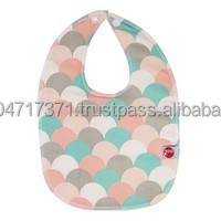 Babero tejido de algodón 100% para bebé, impermeable, desechable, de silicona, estampado suave, patrón liso, niños pequeños, niños y niñas, servicio OEM disponible - Product Image 1