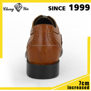 <span class=keywords><strong>Fantaisie</strong></span> hauteur respirant invisible hauteur croissante hommes <span class=keywords><strong>chic</strong></span> noir semelle en cuir robe chaussures - Product Image 4