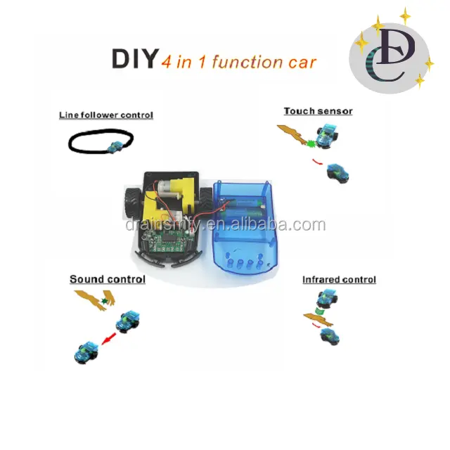 Самосборка обучение DIY Функция робот автомобиль