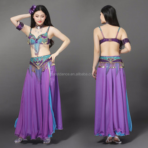 BestDance Yeni El Yapımı Boncuklu Oryantal Dans Kostüm Kıyafet Setleri <span class=keywords><strong>Bollywood</strong></span> Karnaval Oyunu Cosplay Kostümler Elbiseler - Product Image 4