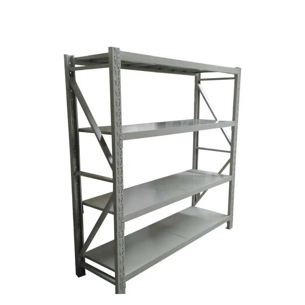 4 Layer Heavy Duty Rack Metal Slotted Angle Shelving Racking Garage Warehouse Pallet stacking racks & shelves