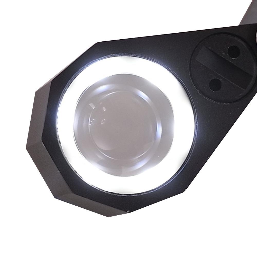 Lente Di Ingrandimento Illuminata Per Gioielliere - 20x, Diametro 21mm, Con Custodia - Foto 4