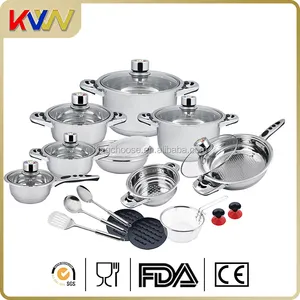 Línea Suiza Acero inoxidable 23 unids utensilios/inducción ollas calientes - Product Image 1