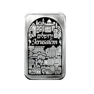 2019 <strong>Gift</strong> <strong>Items</strong> Lead Free Metal Souvenir Zinc Die Cast Flower Pad Printing Grainy <strong>Silvering</strong> Metal Ingot