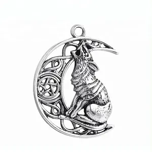 Valknut Odin 's Symbol of Norse Viking Men's Accessary Moon Wolf Pendants Amulet Charms And Pendants