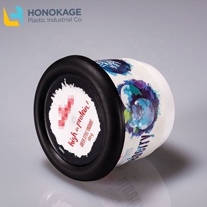 Venta al <span class=keywords><strong>por</strong></span> mayor eco duradera Impresión de logotipo personalizado desechable IML <span class=keywords><strong>ronda</strong></span> 180g pp de yogurt yogur contenedor de plástico taza de yogur con tapa - Product Image 3