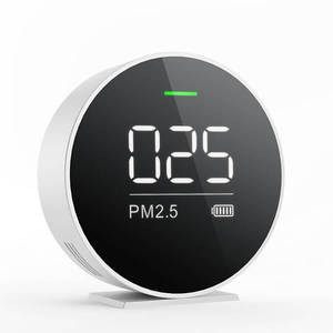휴대용 블랙 PM2.5 공기 품질 감지기 공기 모니터 - Product Image 1