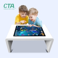 Table basse interactive androïde d'affichage à cristaux liquides d'écran tactile de la couleur blanche 43 "49" 55 "vente chaude