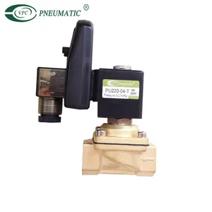 PU220 serie de acción directa de latón válvula de solenoide con temporizador