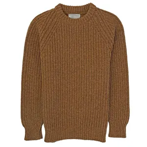 Premium Quality 100% Shetland Wool Crew Neck Winter Sweater Men