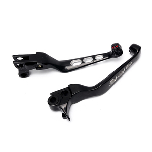 Leviers de <span class=keywords><strong>frein</strong></span> <span class=keywords><strong>et</strong></span> d'<span class=keywords><strong>embrayage</strong></span> de <span class=keywords><strong>moto</strong></span>, noirs <span class=keywords><strong>et</strong></span> chromés, en aluminium crâne, CNC, mm, pour XL883, XL1200 - Product Image 2