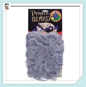 Capitaine de couleur grise, Pirate des caraïbes, longue barbe ondulée Viking drôle HPC-0377 - Product Image 2