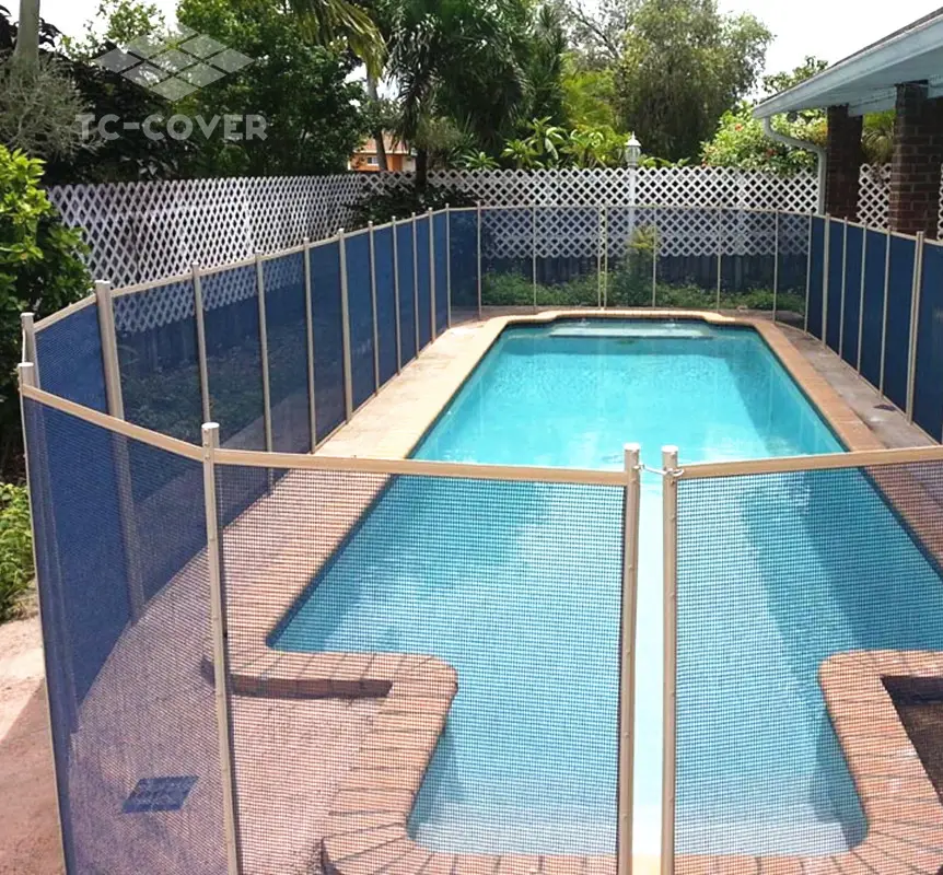 porte maille clôture de sécurité autour de la piscine idées, clôtures de sécurité temporaire pour les piscines coût
