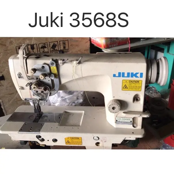 เดิมใช้ Juki-3568S เข็มคู่ Lockstitch จักรเย็บผ้าอุตสาหกรรมราคา