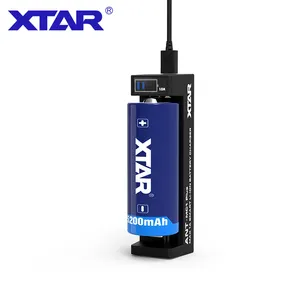 XTAR promozionale MC1 PLUS 1 slot 1 amp Smart 3.7v 18650 21700 26650 caricabatteria agli ioni di litio