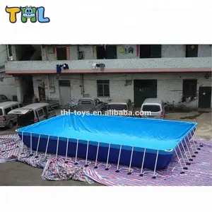 2023 new portable swimming pool metal frame for commercial/frame pool for family