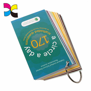 Cartes colorées pour l'éducation, 4d, développement cognitif, compétences cognitives, apprentissage, avec anneau de fixation - Product Image 3