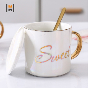 Sang Trọng <span class=keywords><strong>Mug</strong></span> Gốm Kim Loại <span class=keywords><strong>Mug</strong></span>/Sứ <span class=keywords><strong>Mug</strong></span> Với Xử Lý Vàng - Product Image 2