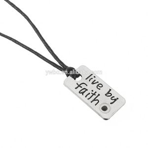 Collier en étain argent Antique avec graine de moutarde et collier pendentif, bijoux, vente en gros - Product Image 3
