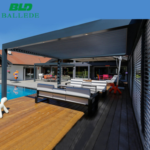 DIY חיצוני אלומיניום רפפות גג פרגולה 5x5m - Product Image 3