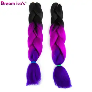 24 "100g Uitdrukking Jumbo vlechten haar Ombre Vlechten Hair Extension Synthetisch Haar Doos Vlechten