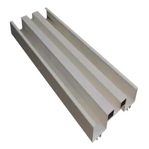 Peralatan Ekstrusi Aluminium Tirai Dinding Profil T Slotted Rail