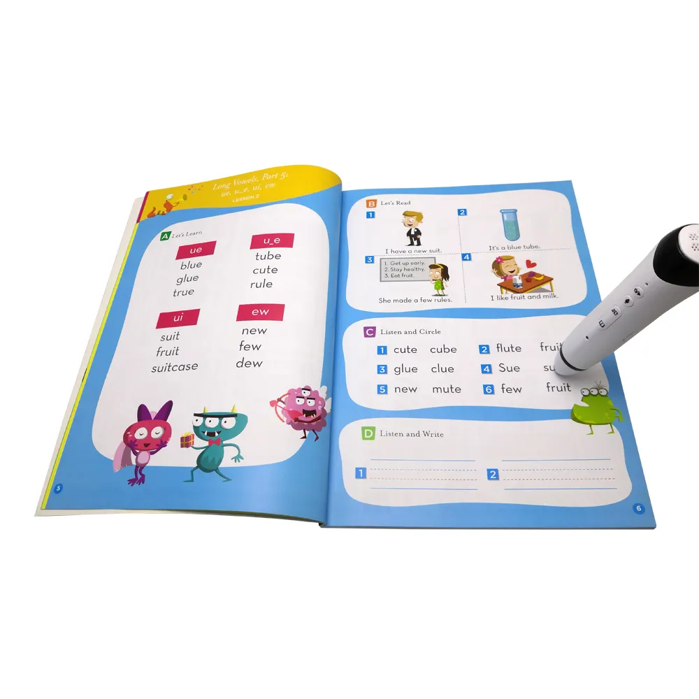 Kids Fun Phonics Discovery Alfabet Boek Custom Coloring Kids Boeken Educatieve Boeken