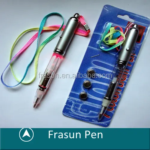 Glänzender blinkender Kugelschreiber, Souvenir-Kugelschreiber, Hang Neck Pen