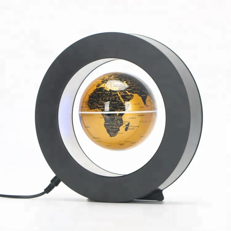 Globe met wereldkaart 4 inch O vorm roterende Creatieve kantoor decoratie