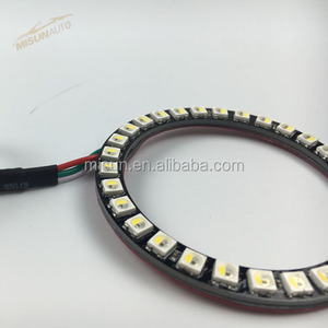LED <span class=keywords><strong>Halo</strong></span> Anillos Faros Cambio <span class=keywords><strong>de</strong></span> color <span class=keywords><strong>Serie</strong></span> <span class=keywords><strong>de</strong></span> flujo Angel Eyes Car Retrofits Iluminación LED - Product Image 3