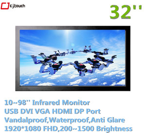 32 inch giá rẻ LCD hồng ngoại Màn hình Màn hình cảm ứng kiosk tương tác đa IR mở khung kích thước lớn cjtouch màn hình cảm ứng hiển thị - Product Image 2