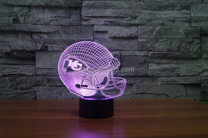 NFL Casco 3D lámpara 7 lámpara RGB Luz de Colores 3d increíble ilusión Óptica - Product Image 5