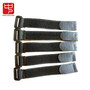 Fibbia elastico cinturino in nylon con cucire gancio e anello di fissaggio