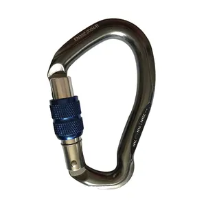 מפעל סיטונאי נעילת Carabiner טיפוס Carabiner Ce מוסמך D צורת בורג שער Carabiner