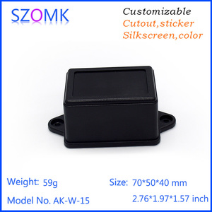 New Flanged ABS <strong>Plastic</strong> <strong>Enclosures</strong> with IP54 Protection 70x50x40mm White and Black - Product Image 3
